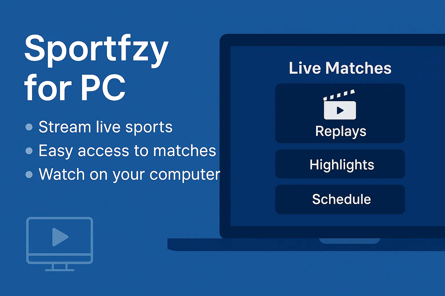 Sportzfy for PC interface preview
